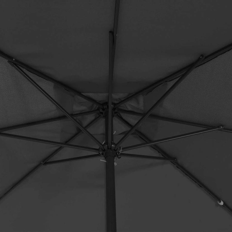 Garden Parasol 295 x 295 x 245 cm Polyester and Steel
