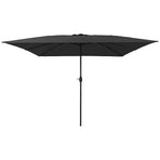 Garden Parasol 295 x 295 x 245 cm Polyester and Steel