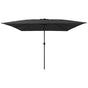 Garden Parasol 295 x 295 x 245 cm Polyester and Steel