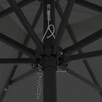 Garden Parasol 295 x 295 x 245 cm Polyester and Steel