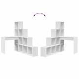 Corner Desk White 101.5 x 149.5 x 149.5 cm Engineered wood - Extra Image