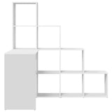 Corner Desk White 101.5 x 149.5 x 149.5 cm Engineered wood - Rear View