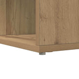 Corner Desk with Shelf Artisan oak 101.5 x 149.5 x 149.5 cm - Low Angle