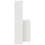 Desk with Shelf White 138,5 x 55 x 143 cm Engineered Wood