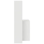 Desk with Shelf White 138,5 x 55 x 143 cm Engineered Wood