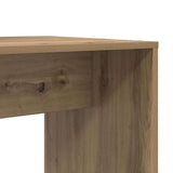 Desk with Shelf Artisan oak 138.5 x 55 x 143 cm Engineered wood - Low Angle