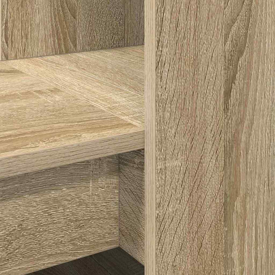 Desk Sonoma Oak Engineered Wood 122 x 67 x 145 cm