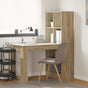 Desk Sonoma Oak Engineered Wood 122 x 67 x 145 cm