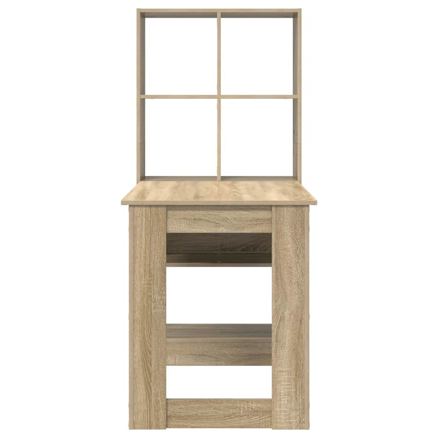 Desk Sonoma Oak Engineered Wood 122 x 67 x 145 cm