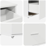 Desk with Drawer White 131,5 x 50 x 106,5 cm Engineered Wood - Extra Image