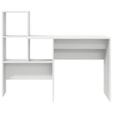 Desk with Drawer White 131,5 x 50 x 106,5 cm Engineered Wood