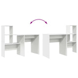 Desk with Drawer White 131,5 x 50 x 106,5 cm Engineered Wood