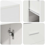 Corner Desk with Drawer White 102 x 50 x 75 cm Engineered wood - Extra Image