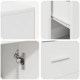Corner Desk with Drawer White 102 x 88 x 75 cm - Extra Image