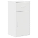 Corner Desk with Drawer with Shelf White 102 x 88 x 75 cm