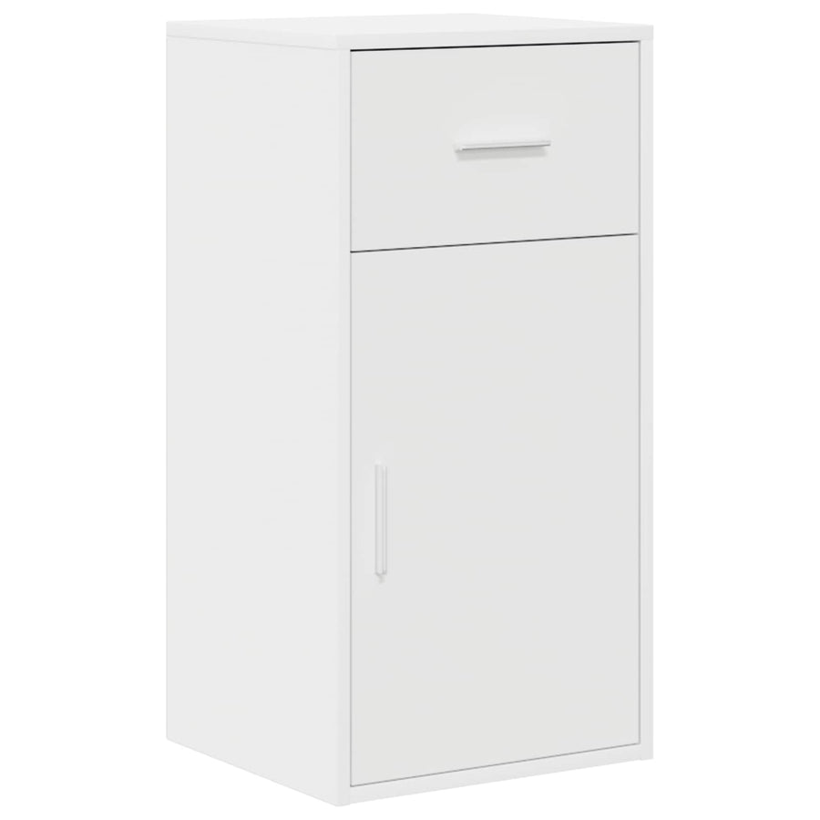 Corner Desk with Drawer with Shelf White 102 x 88 x 75 cm