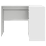 Corner Desk with Drawer White 102 x 50 x 75 cm Engineered wood - Low Angle