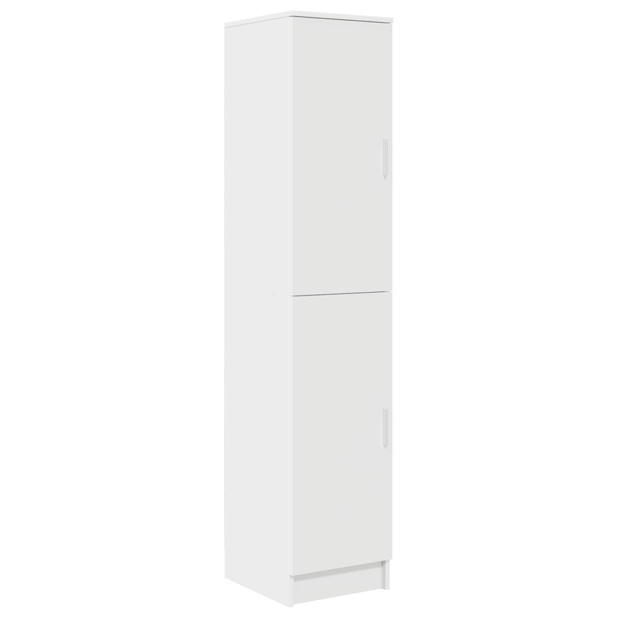 Desk with Shelf with Storage with Door 2 pcs White