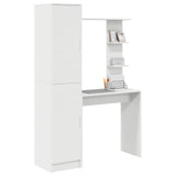 Desk 2 pcs White - Side View
