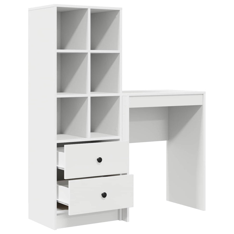 Desk White 105.5 x 34 x 127 cm 2 pcs