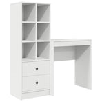 Desk White 115.5 x 40 x 127 cm 2 pcs