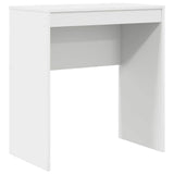 Desk with Storage with Drawer 2 pcs White Engineered wood - 45-Degree Angle