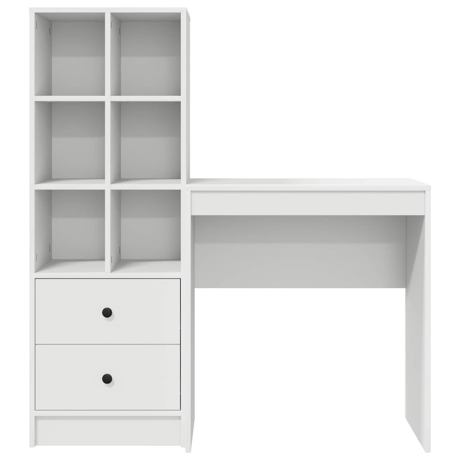 Desk White 115.5 x 40 x 127 cm 2 pcs