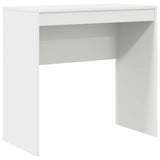 Desk with Storage with Drawer 2 pcs White Engineered wood - 45-Degree Angle