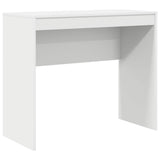 Desk with Drawer with Shelf with Storage 2 pcs White - 45-Degree Angle
