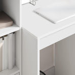 Desk White 145.5 x 40 x 127 cm 2 pcs