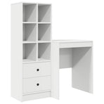 Desk White 145.5 x 40 x 127 cm 2 pcs
