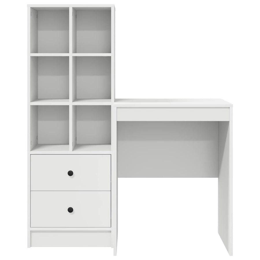 Desk White 145.5 x 40 x 127 cm 2 pcs