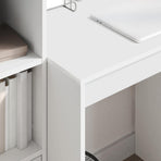 Desk White 115.5 x 50 x 127 cm 2 pcs