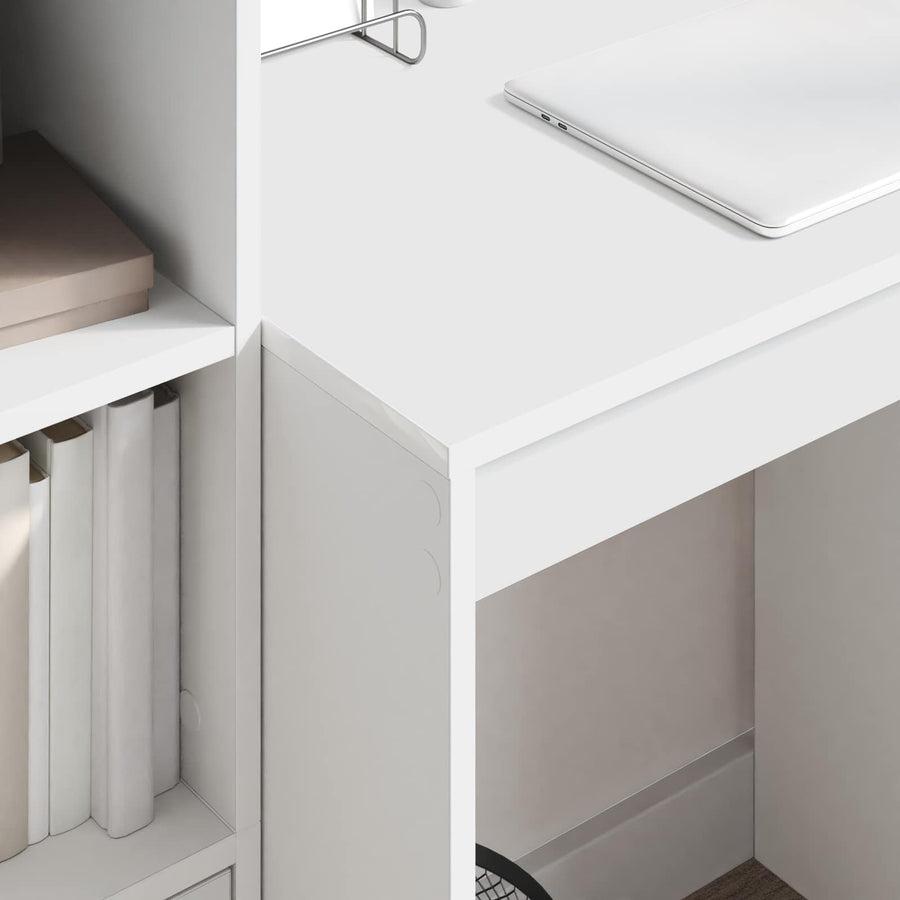 Desk White 115.5 x 50 x 127 cm 2 pcs