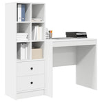 Desk White 125.5 x 50 x 127 cm 2 pcs