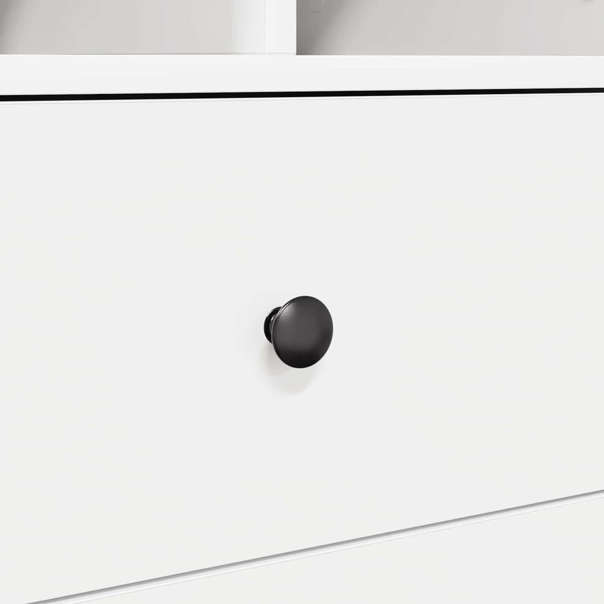 Desk with Drawer with Shelf with Storage 2 pcs White