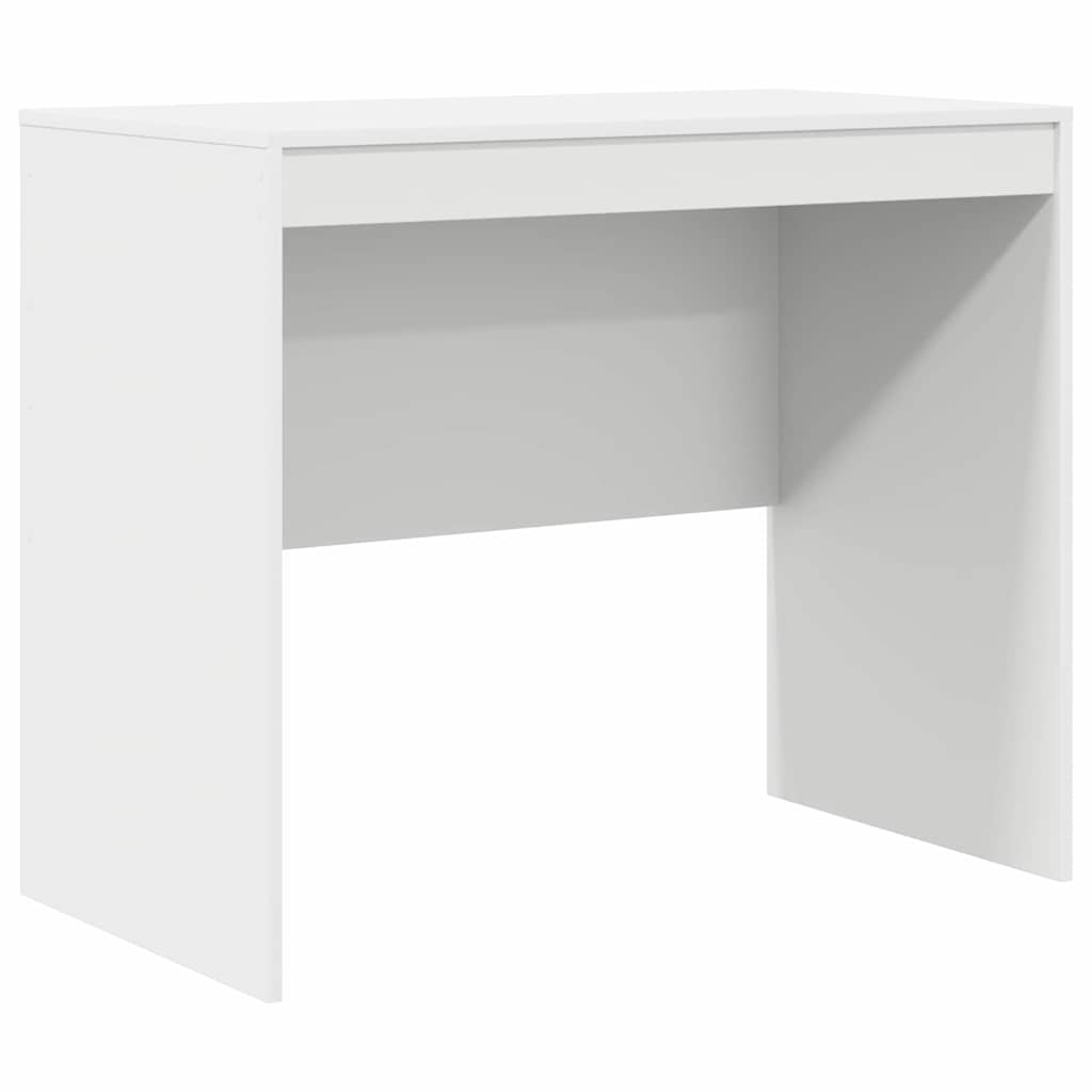 Desk with Storage with Drawer 2 pcs White Engineered wood