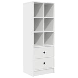 Desk with Drawer with Shelf with Storage 2 pcs White