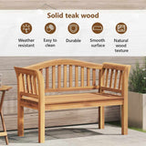 Bench Brown 120 x 53,5 x 85 cm Solid Teak wood