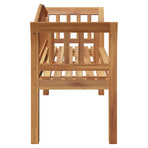 Bench Brown 120 x 53,5 x 85 cm Solid Teak wood