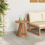 Side Table Brown 50 x 50 x 49,5 cm Solid Teak Wood