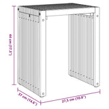 Nest of Side Tables Stackable 3 pcs Brown 33 x 44.5 x 51 cm - Extra Image