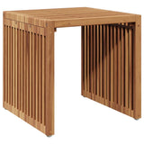 Garden Side Table Brown 45 x 45.5 x 45.5 cm Solid Teak Wood