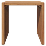 Garden Side Table Brown 45 x 45.5 x 45.5 cm Solid Teak Wood