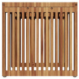 Garden Side Table Brown 45 x 45.5 x 45.5 cm Solid Teak Wood