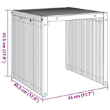 Garden Side Table Brown 45 x 42.5 x 45 cm Solid teak wood - Extra Image