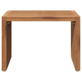 Garden Side Table Brown 50 x 32,5 x 35 cm Solid Teak Wood