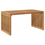 Garden Side Table Brown 70 x 37,5 x 35,5 cm Solid Teak Wood