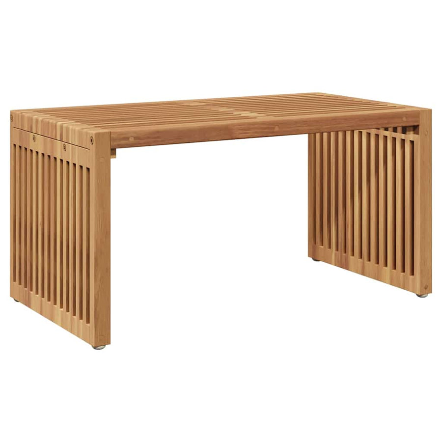 Garden Side Table Brown 70 x 37,5 x 35,5 cm Solid Teak Wood