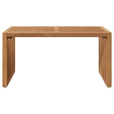 Garden Side Table Brown 70 x 37,5 x 35,5 cm Solid Teak Wood